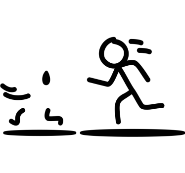 Sticker ordinateur pomme en cours d'exécution - TenStickers