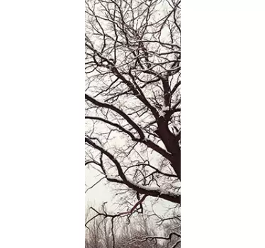 Sticker paroi de douche salle de bain branches d'arbre - TenStickers
