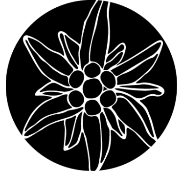 Sticker floral alpes - TenStickers