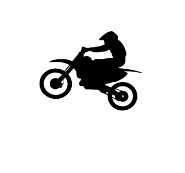 Sticker moto motard sur une motocyclette - TenStickers