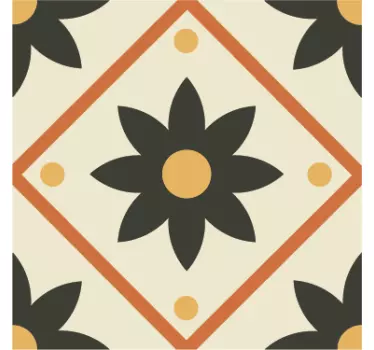 Sticker carrelage style flamand - TenStickers
