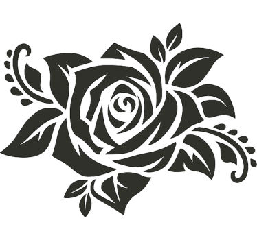 Sticker moto motif de rose sauvage - TenStickers