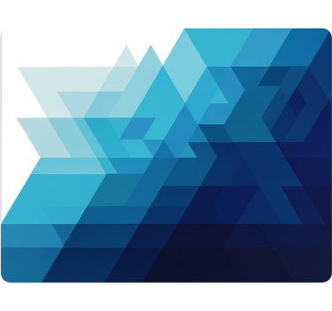 Sticker camion conception de triangles bleus - TenStickers
