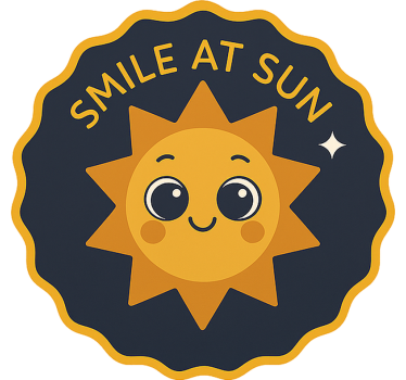Sticker voiture sourire au soleil - TenStickers