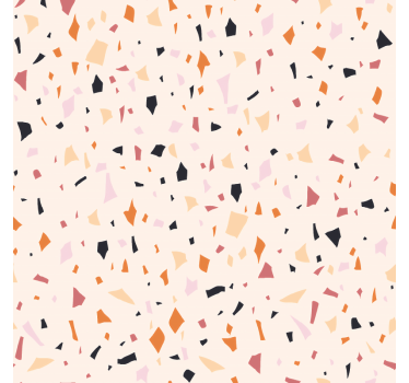 Sticker cuisine feuille de terrazzo gris - TenStickers