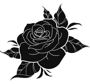 Sticker moto motif de rose sauvage - TenStickers