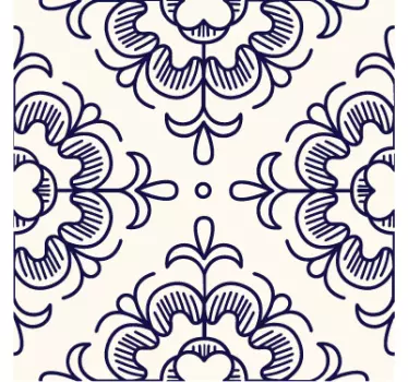 Frise murale adhésive style carrelage vintage - TenStickers
