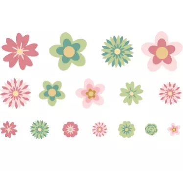 Autocollant vélo jolies fleurs - TenStickers