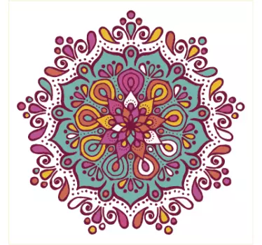 Sticker carrelage adhésif mandala - TenStickers