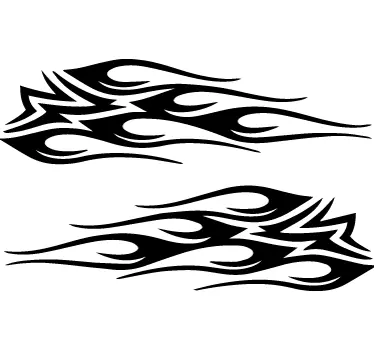 Sticker moto motif tribal - TenStickers