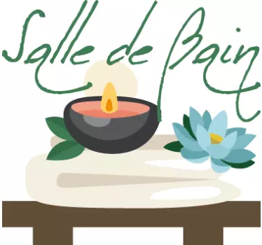 Sticker salle de bain zen - TenStickers