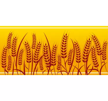 Sticker cuisine frise autocollante épis de blé - TenStickers