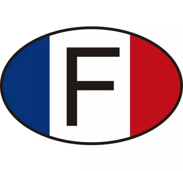 Sticker voiture France tricolore - TenStickers