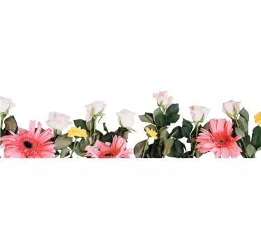 Sticker cuisine fleurs - TenStickers