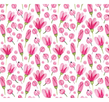 Sticker Ikea de Fleurs Roses - TenStickers