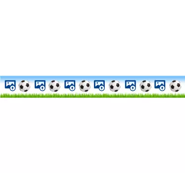 Frise tapisserie murale club de football personnalisable - TenStickers