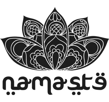 Sticker mural zen texte namasté - TenStickers