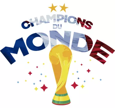 Sticker foot Champion du Monde - TenStickers