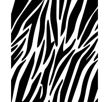 Sticker vitre motif zèbre - TenStickers