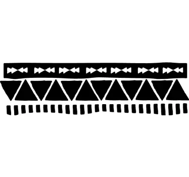 Frise murale adhésive motif aztèque - TenStickers