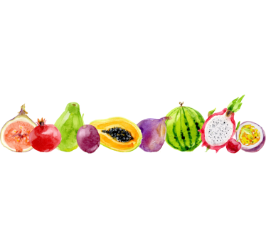 Sticker cuisine fruits tropicaux - TenStickers