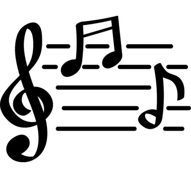 Sticker Musique Notes Musicales - TenStickers