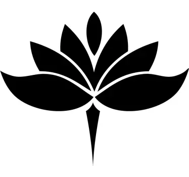 Sticker voiture fleur de lotus yoga - TenStickers