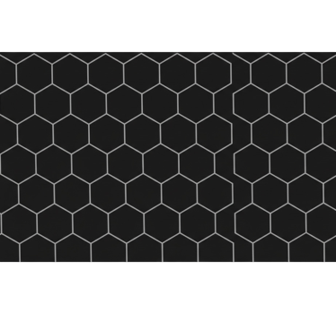 Sticker cuisine nid d'abeille noir mat - TenStickers