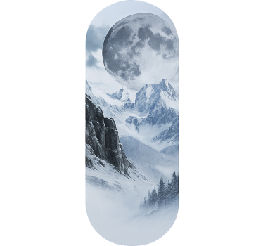 Sticker vélo cadre lune gelée - TenStickers