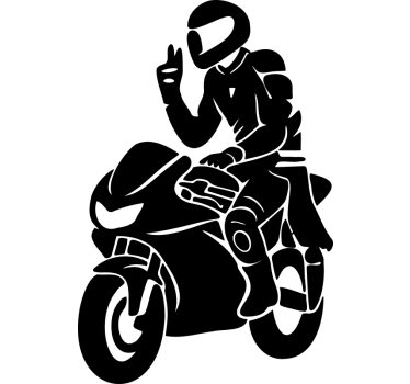 Sticker moto accent de bienvenue - TenStickers