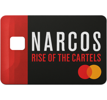 Sticker carte bancaire narcos enveloppe mastercard - TenStickers