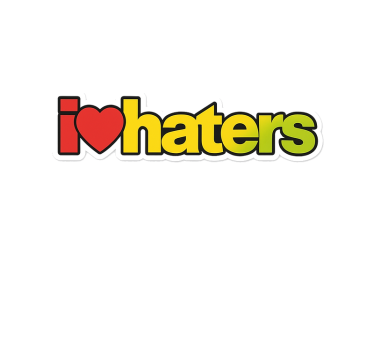 Sticker moto texte d'amour pour les haters - TenStickers