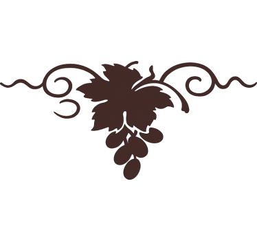 Sticker cuisine raisins monochromes - TenStickers