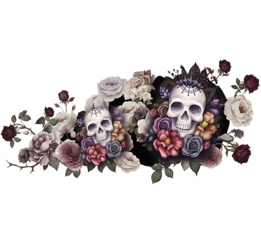 Sticker moto rose morte - TenStickers