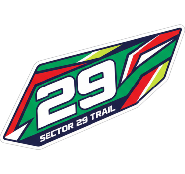 Sticker moto sector 29 sentier - TenStickers
