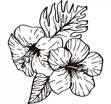Sticker Mural Orchidée de printemps - TenStickers