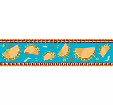 Sticker Mural Dessins de Tacos - TenStickers