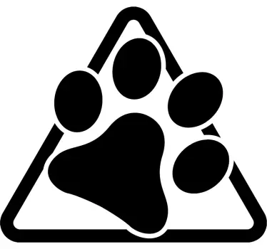 Autocollant Camion symbole patte de chien - TenStickers