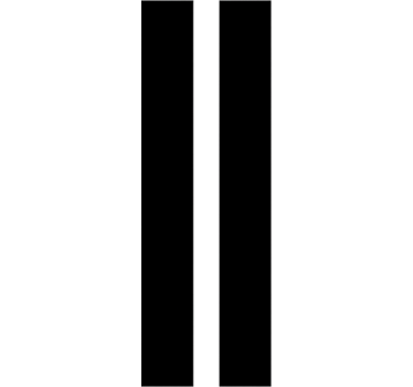 Sticker pour voiture bande double monochrome simple - TenStickers