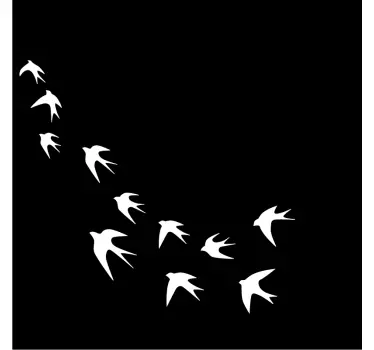 Sticker fenêtre motif oiseau - TenStickers