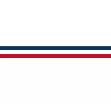 Sticker voiture bande drapeau français - TenStickers