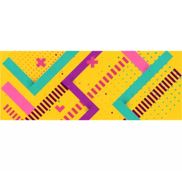 Sticker Mural Frise de style de Memphis - TenStickers