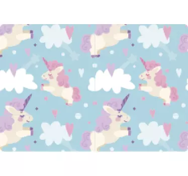 Stickers Dessin Touchpad vinyle licornes - TenStickers