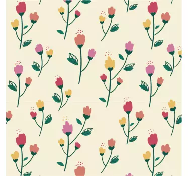 Sticker Meuble Peinture de pavots - TenStickers