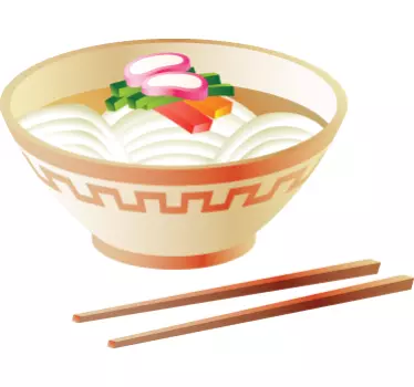 Sticker cuisine bol nourriture chinoise - TenStickers