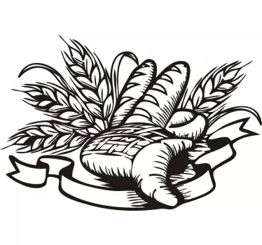 Sticker cuisine composition du boulanger - TenStickers