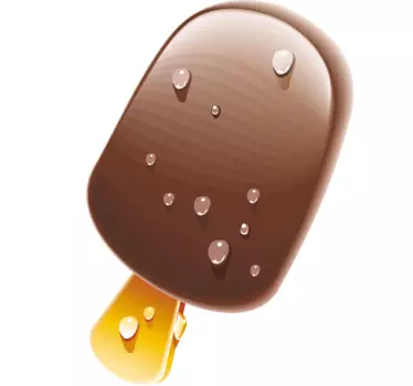Sticker glace chocolat - TenStickers