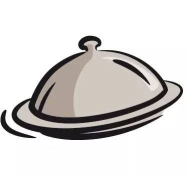 Sticker cuisine cloche de repas - TenStickers