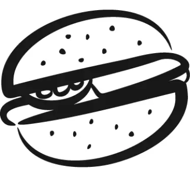 Sticker cuisine burger - TenStickers
