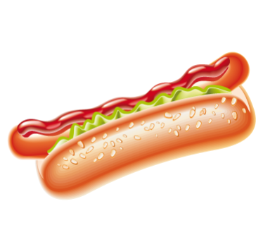 Sticker cuisine hot dog ketchup - TenStickers